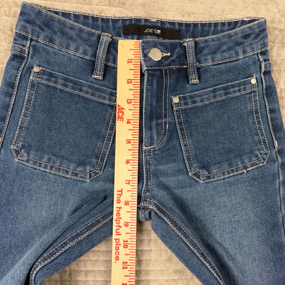 Joe's Jeans Molly 1509 Girls Blue Flare Leg Patch Pocket Denim Jeans Size 10 - Picture 5 of 11